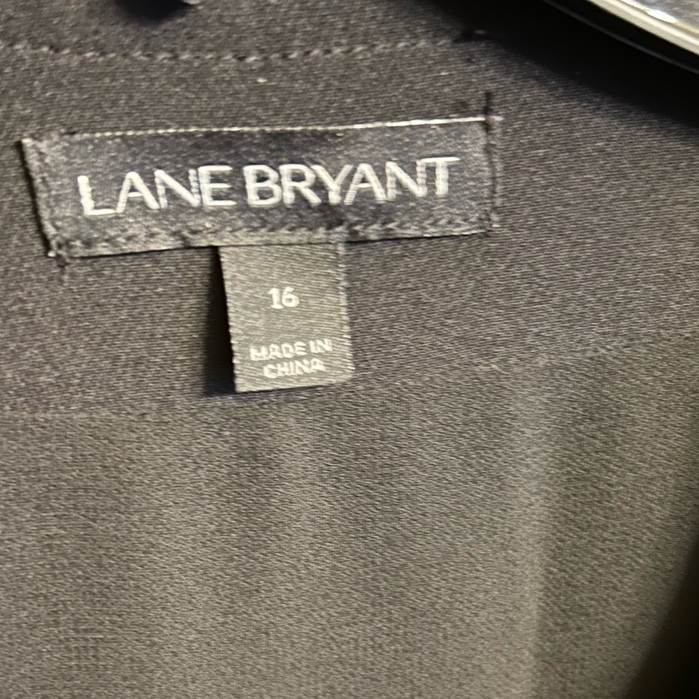 Lane Bryant Chiffon/Sheer Sheeves Black Blazer 16 - Picture 10 of 10